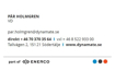 Bild på visitkortets framsida (DynaMate)